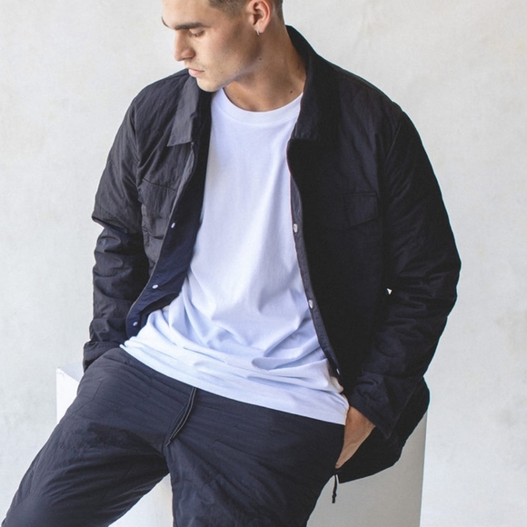 NWT Zanerobe Black Quilted Nylon Shell Jacket M - Picture 1 of 8